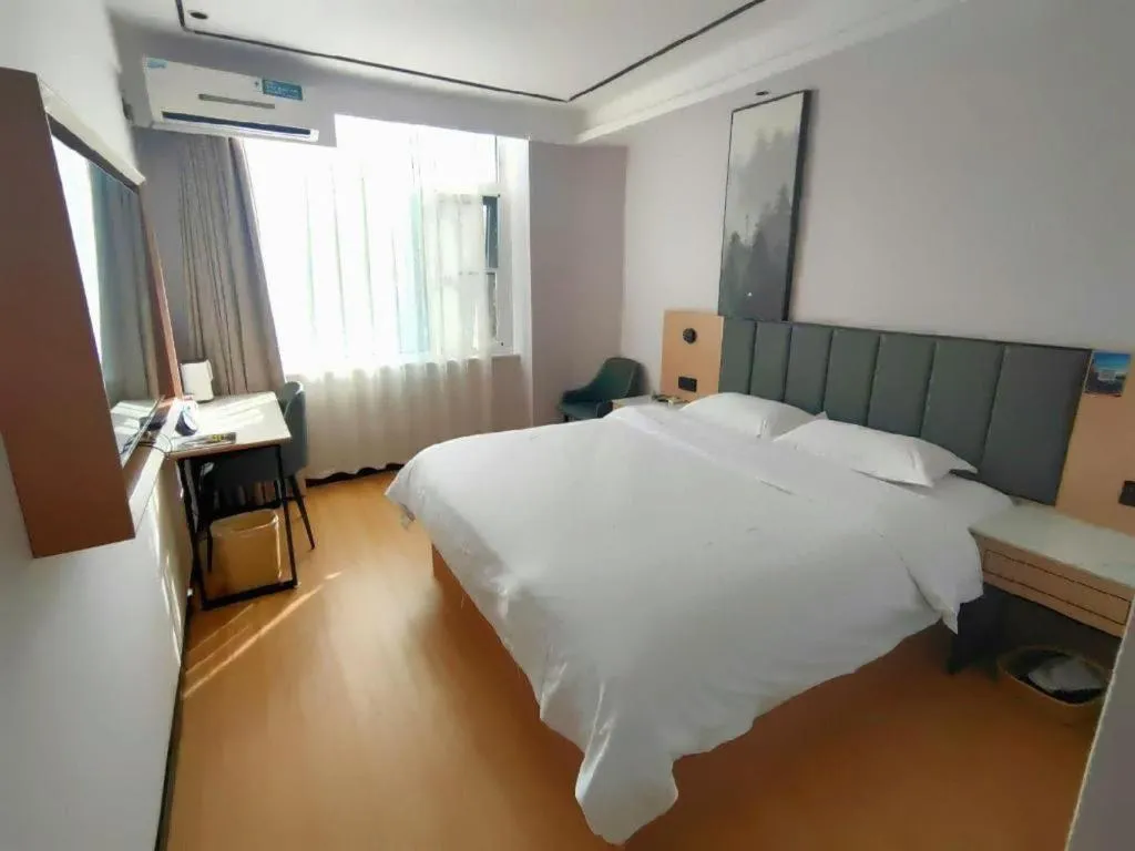 Bed in GreenTree Inn Langfang GuanGYAng District GuanGYAng Road City Government Express Hotel