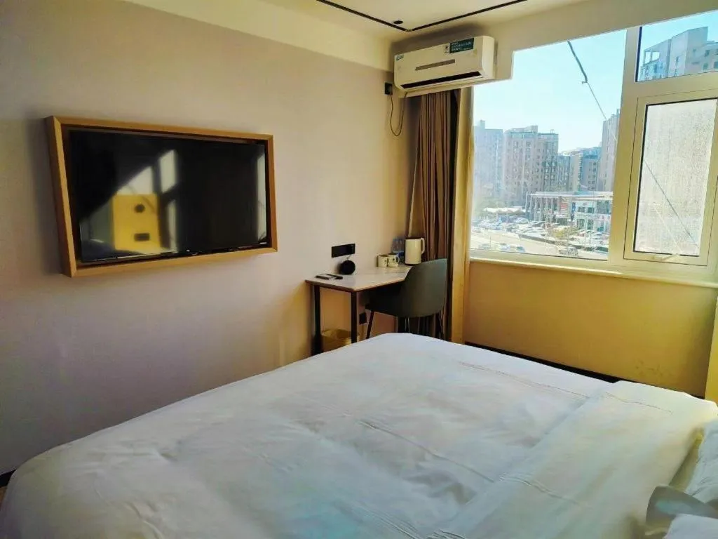 Bed in GreenTree Inn Langfang GuanGYAng District GuanGYAng Road City Government Express Hotel