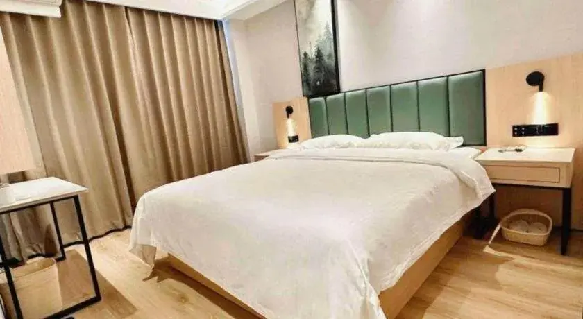 Bed in GreenTree Inn Langfang GuanGYAng District GuanGYAng Road City Government Express Hotel Bed in GreenTree Inn Langfang GuanGYAng District GuanGYAng Road City Government Express Hotel