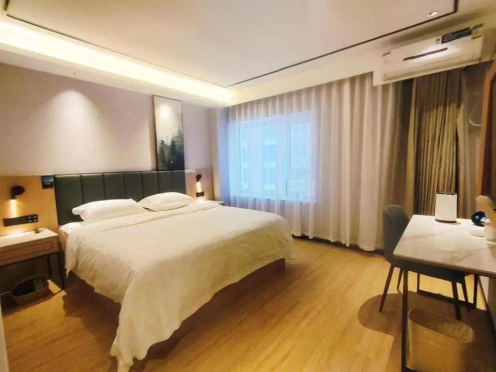 Bed in GreenTree Inn Langfang GuanGYAng District GuanGYAng Road City Government Express Hotel