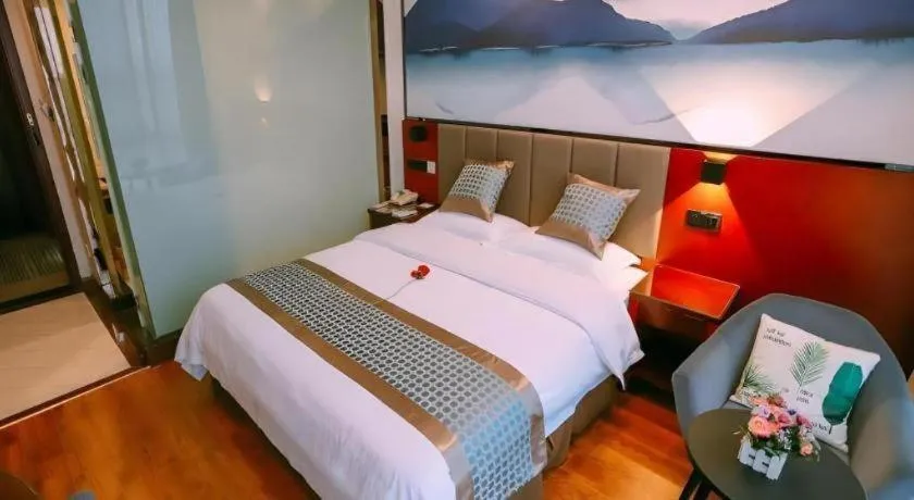 Bed in GreenTree Inn MaAnshan Economic Development District Hongqi South Road Express Hotel