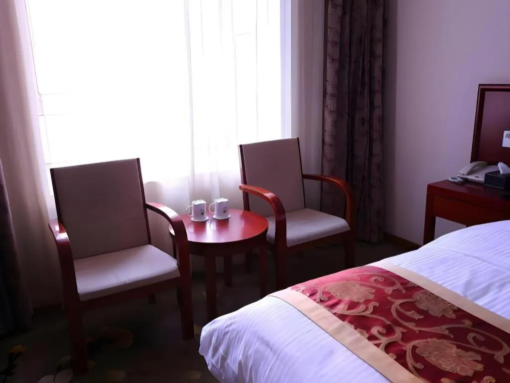Bed in GreenTree Inn Shanghai Jiading Newtown MaLu Subway Station Business Hotel