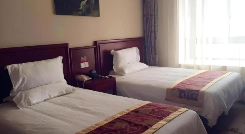 Bed in GreenTree Inn Shanghai Jiading Newtown MaLu Subway Station Business Hotel