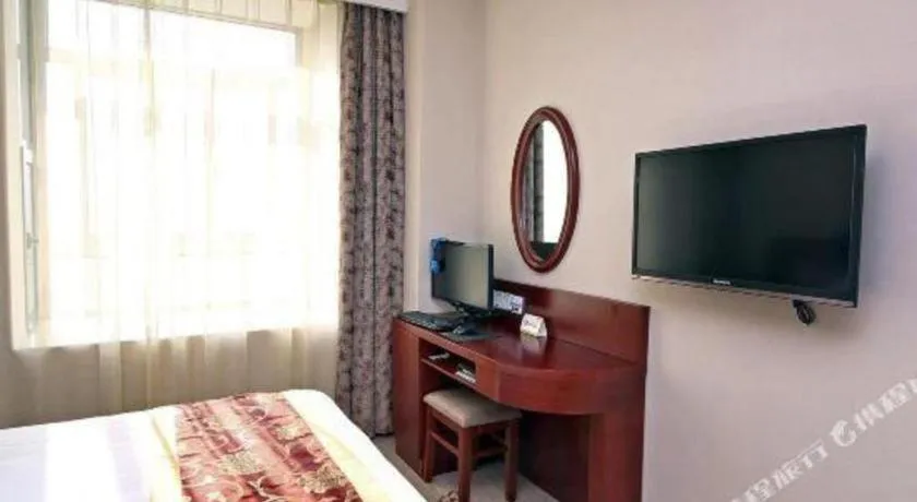 Bed in GreenTree Inn Shanghai Jiading Newtown MaLu Subway Station Business Hotel