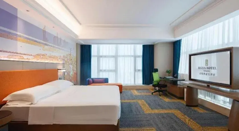 Bed in Vienna Hotel Qingdao Jiaozhou Branch Bed in Vienna Hotel Qingdao Jiaozhou Branch