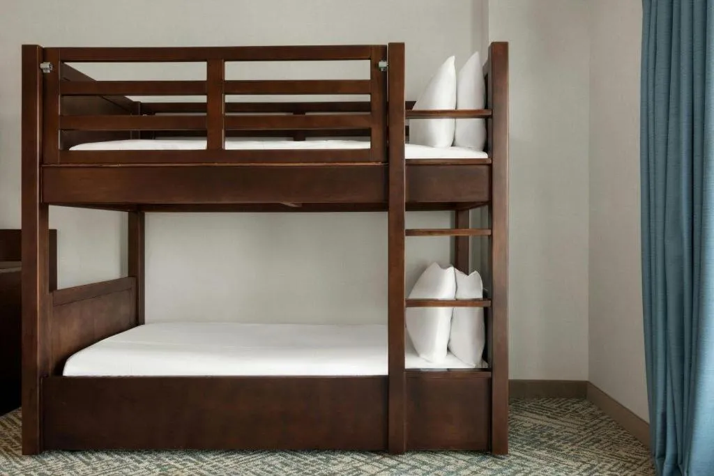 Bed in Courtyard by Marriott Anaheim Theme Park Entrance