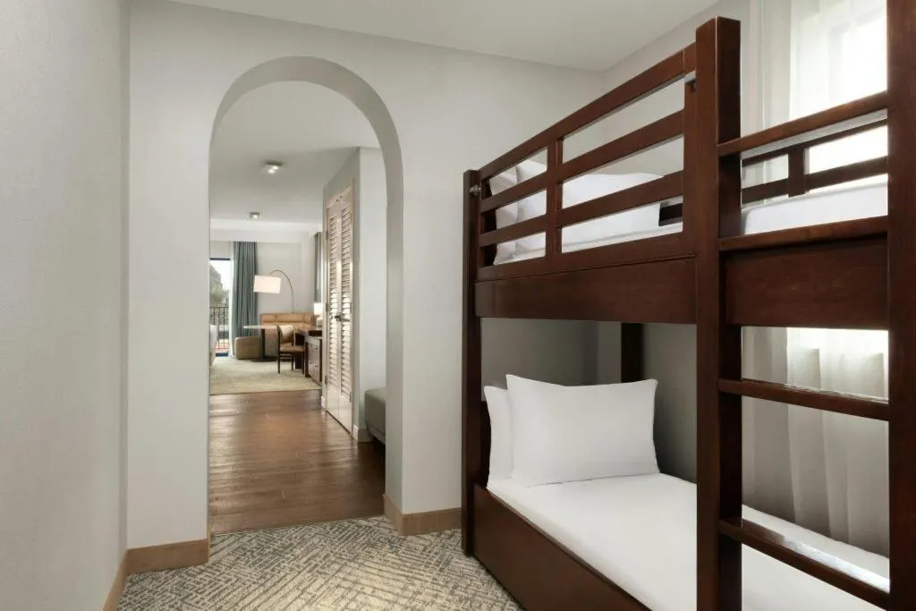 Bed in Courtyard by Marriott Anaheim Theme Park Entrance