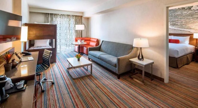 Bed in Courtyard by Marriott Anaheim Theme Park Entrance