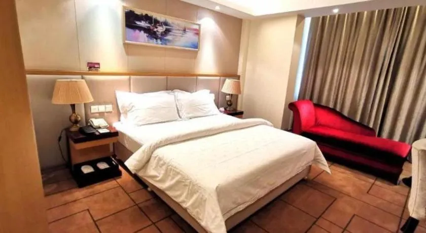 Bed in Jinjiang Metropolo Shanghai Minhang