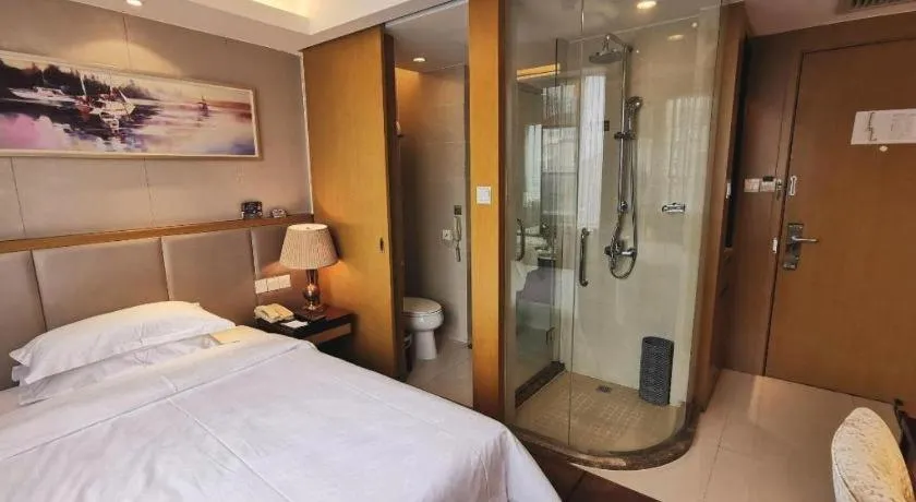 Bed in Jinjiang Metropolo Shanghai Minhang