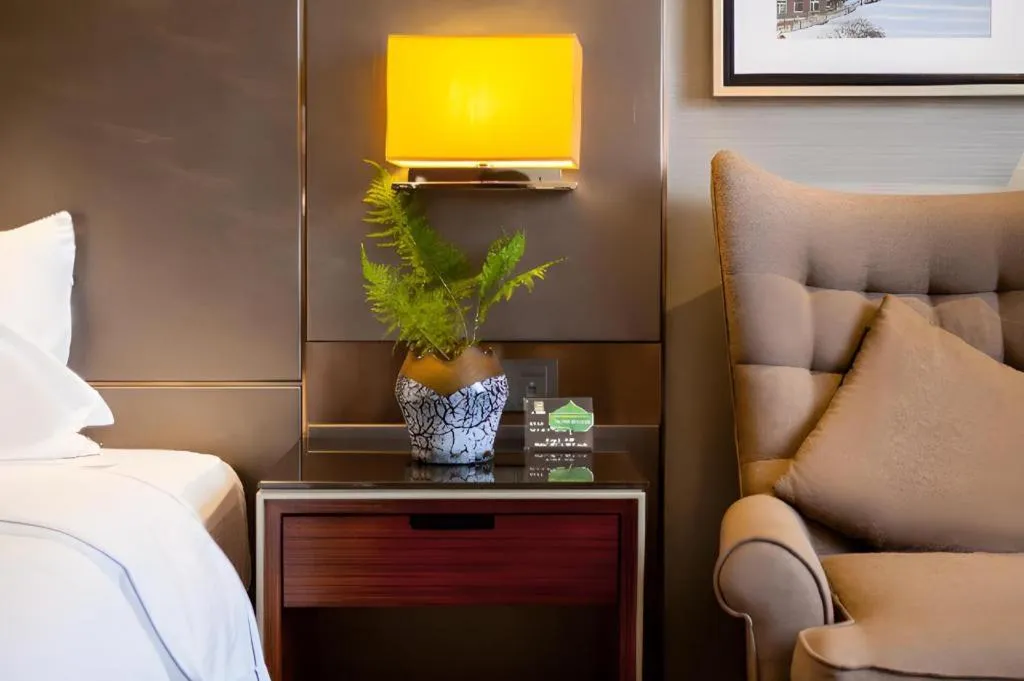 Bed in Echeng Hotel Wuhan Optics Valley Square Yangjiawan Metro Station