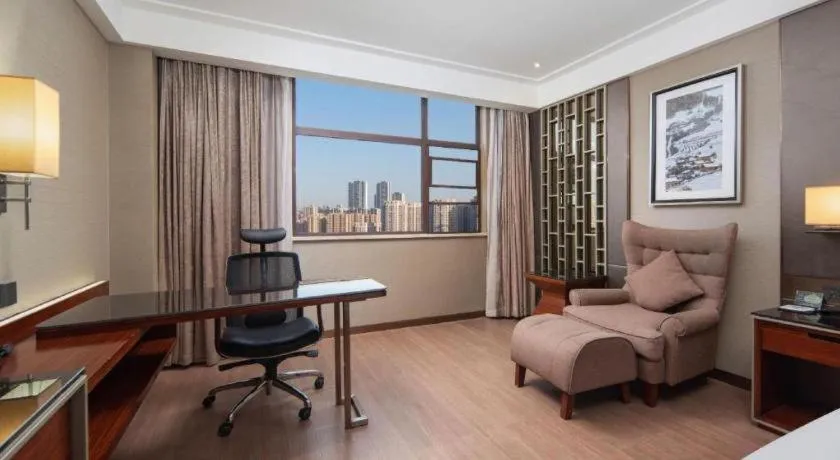 Bed in Echeng Hotel Wuhan Optics Valley Square Yangjiawan Metro Station