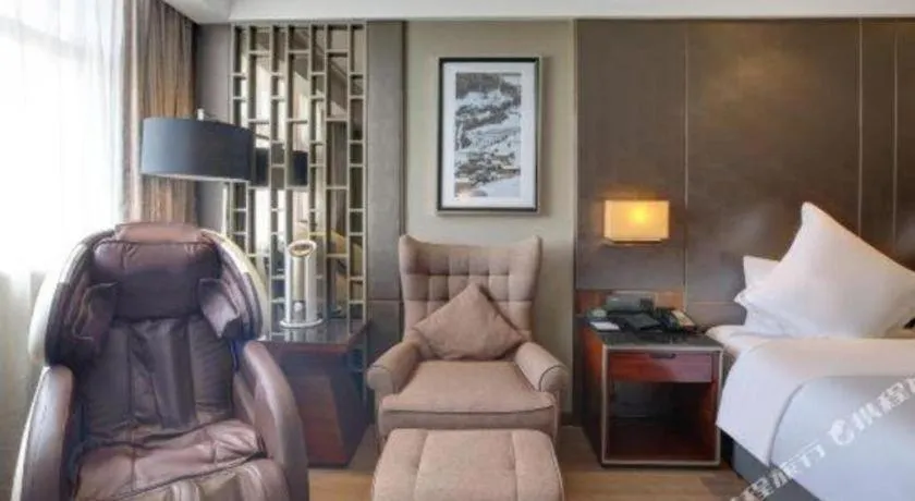 Bed in Echeng Hotel Wuhan Optics Valley Square Yangjiawan Metro Station