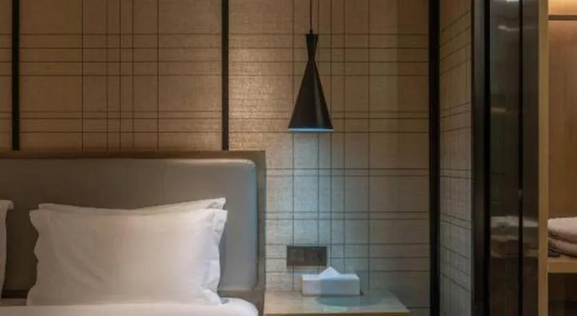 Bed in Echarm Hotel Jinan Railway Station Daming Lake