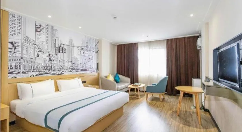 Bed in City Comfort Inn Beiliu Bus Terminal