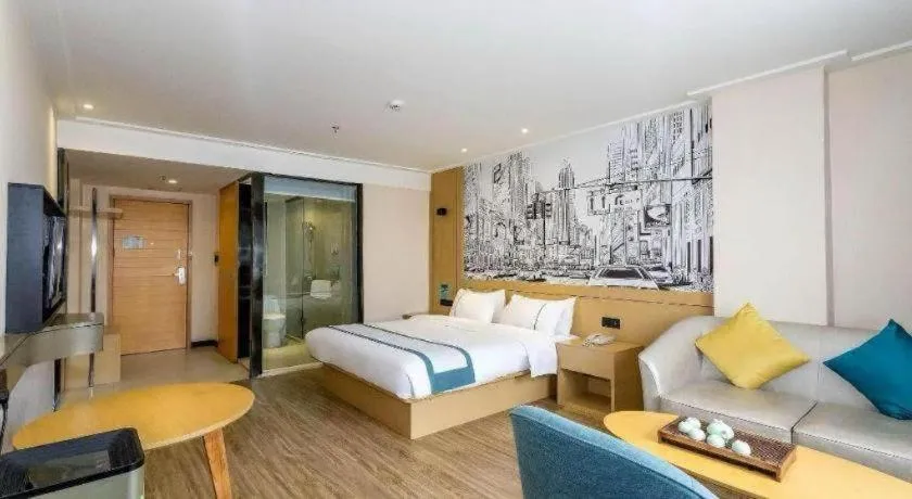 Bed in City Comfort Inn Beiliu Bus Terminal