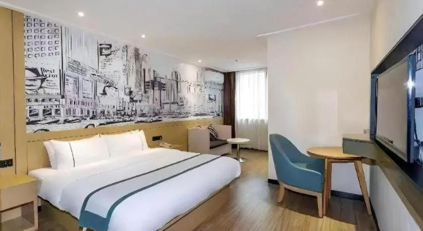 Bed in City Comfort Inn Beiliu Bus Terminal