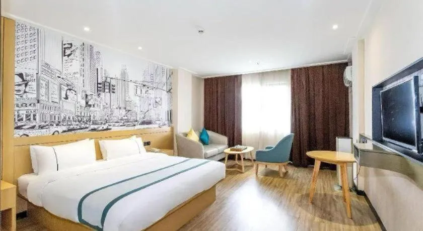 Bed in City Comfort Inn Beiliu Bus Terminal