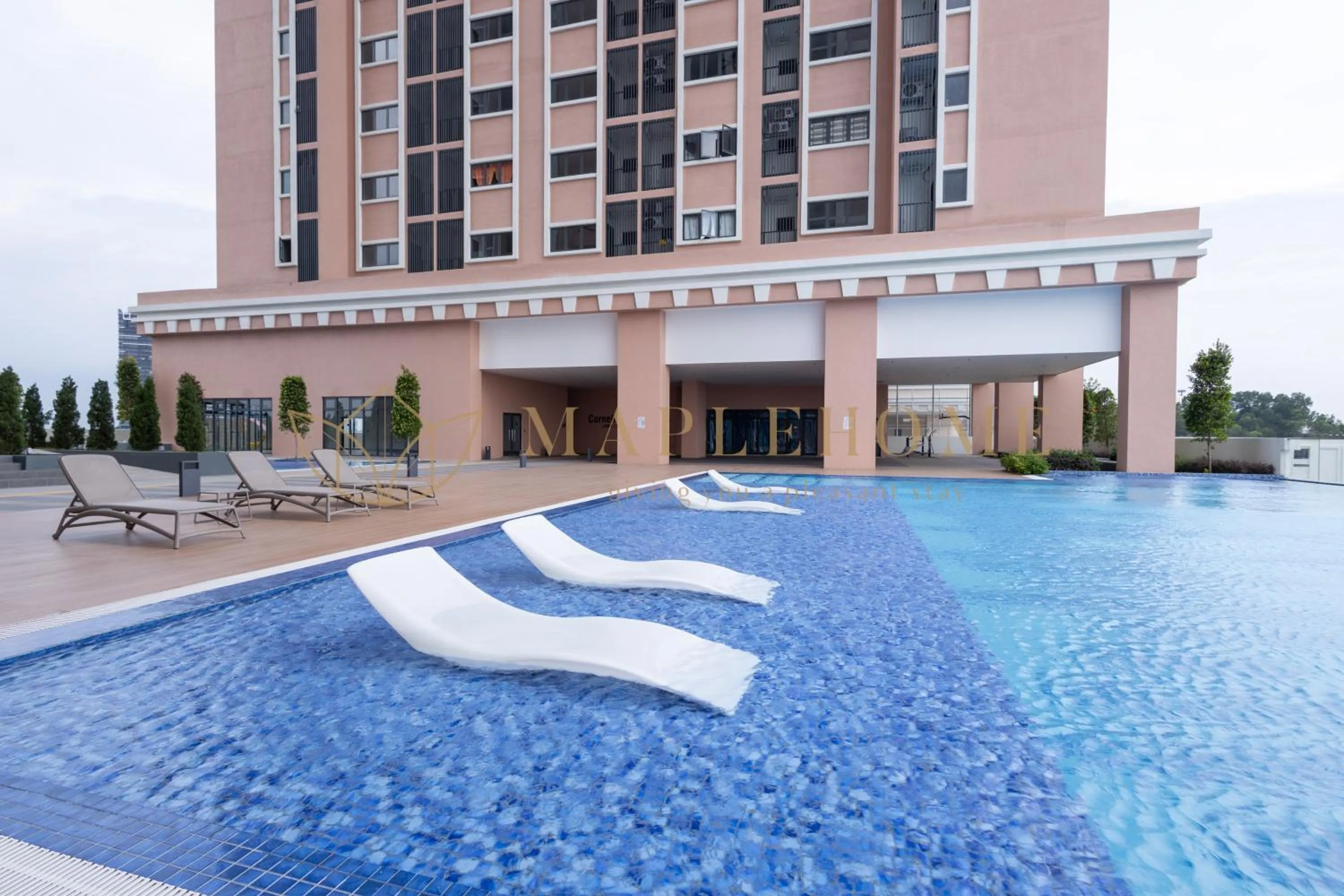 Swimming pool in EduSentral Premier Suites Setia Alam