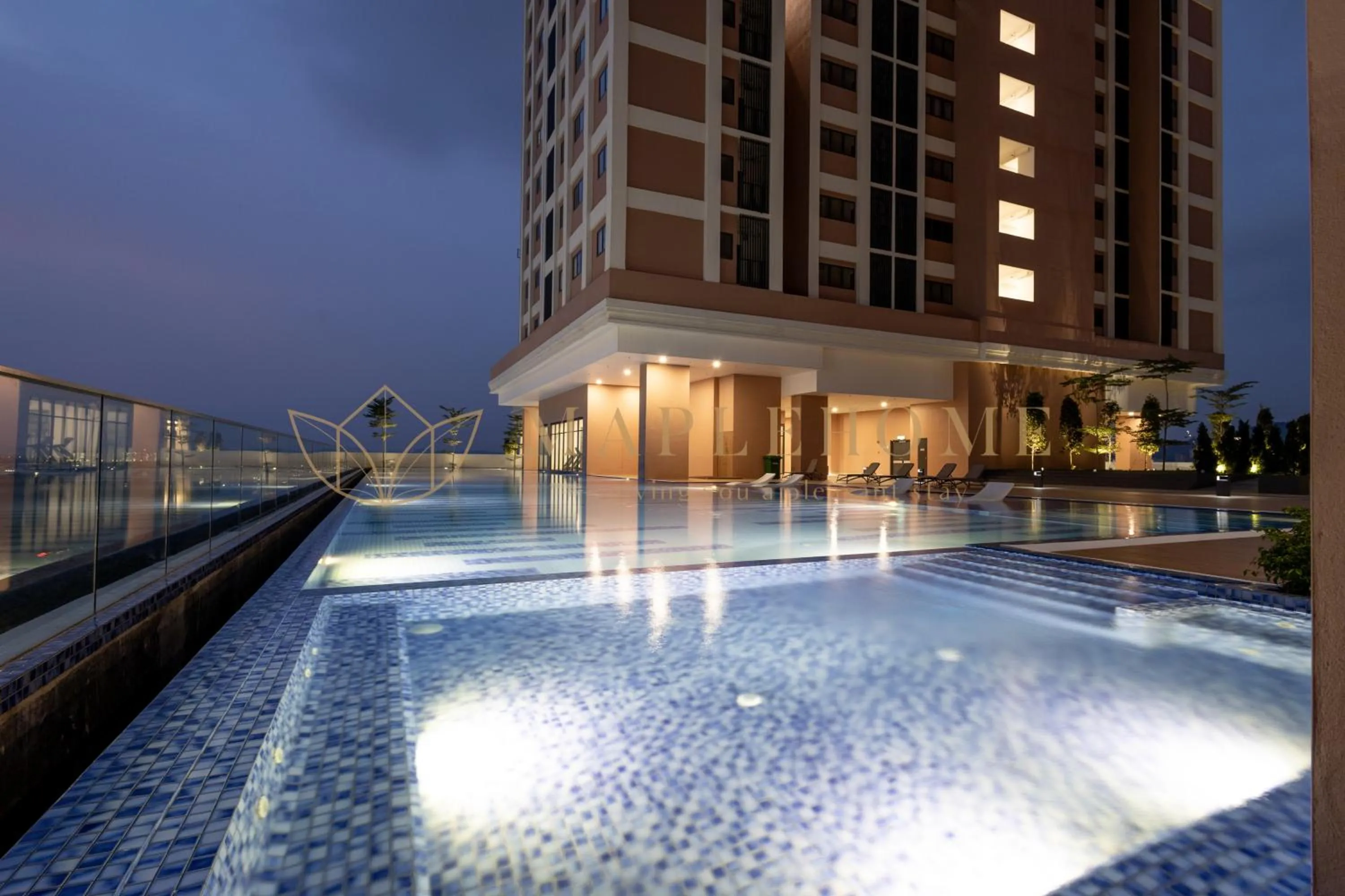 Swimming pool in EduSentral Premier Suites Setia Alam