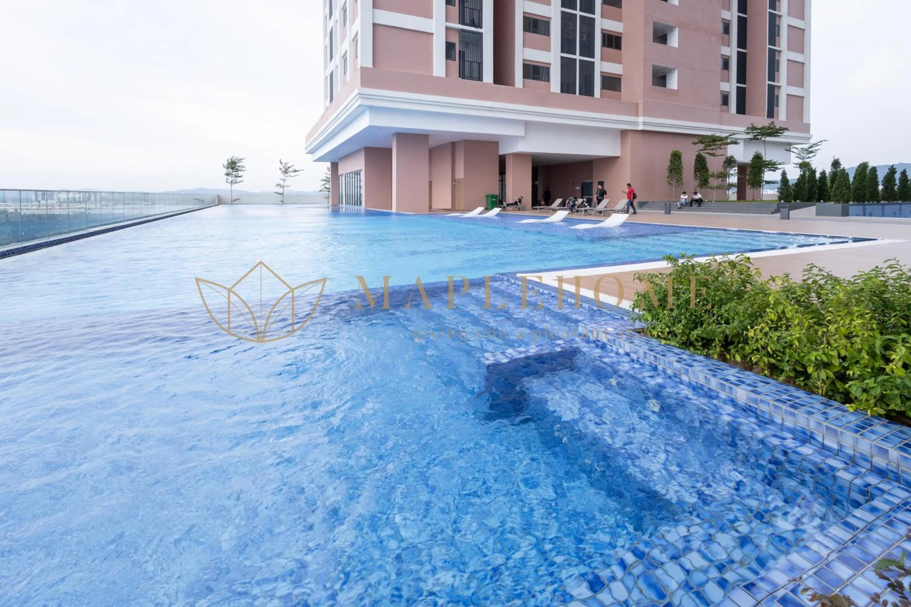 Swimming pool in EduSentral Premier Suites Setia Alam