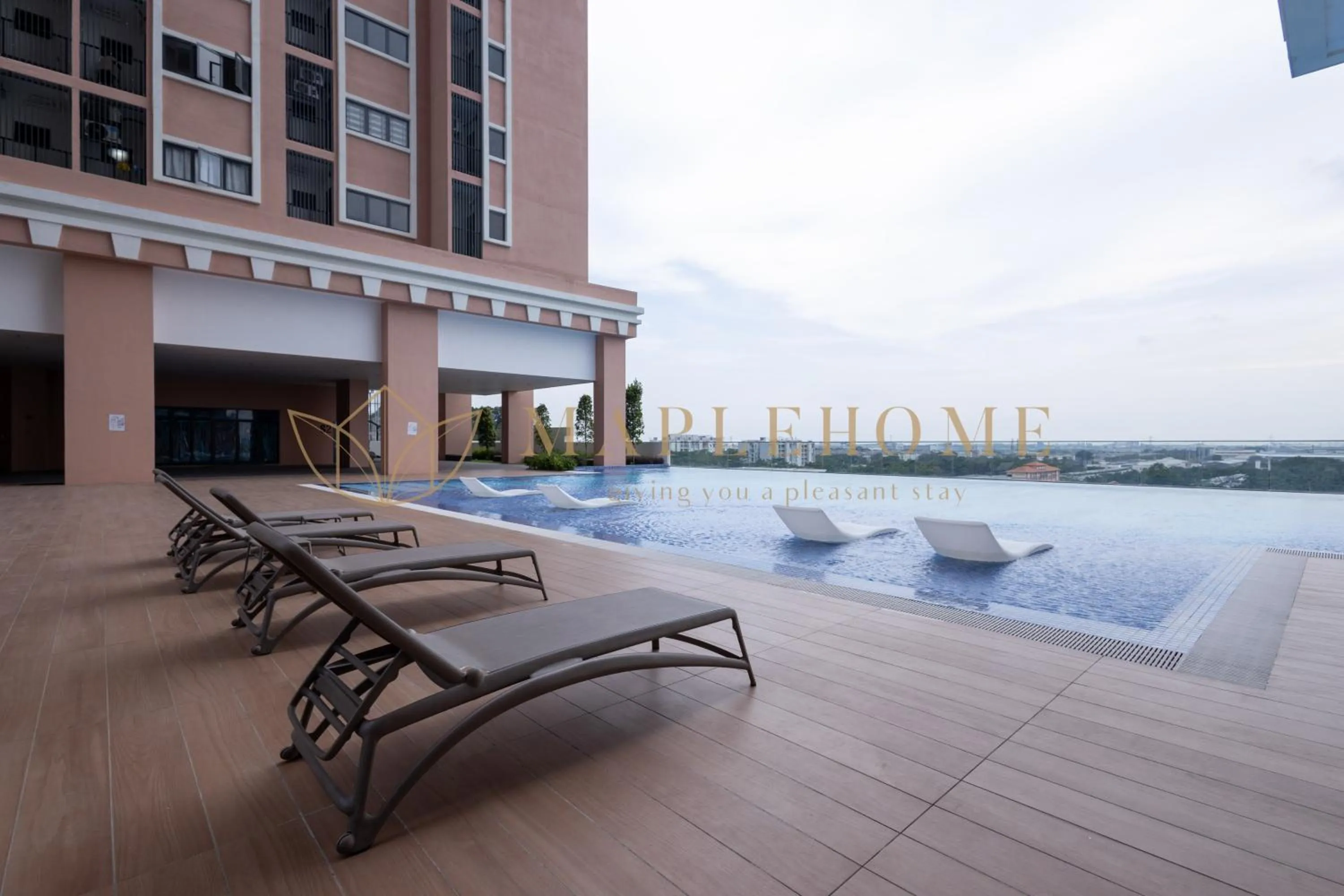 Swimming pool in EduSentral Premier Suites Setia Alam