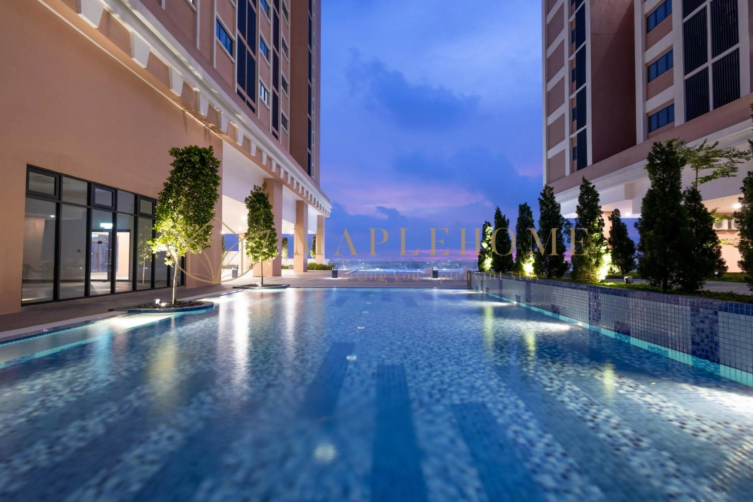 Swimming pool in EduSentral Premier Suites Setia Alam