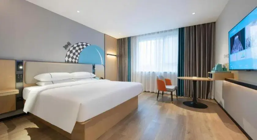 Bed in City Comfort Inn Wuzhou Municipal Square Bed in City Comfort Inn Wuzhou Municipal Square