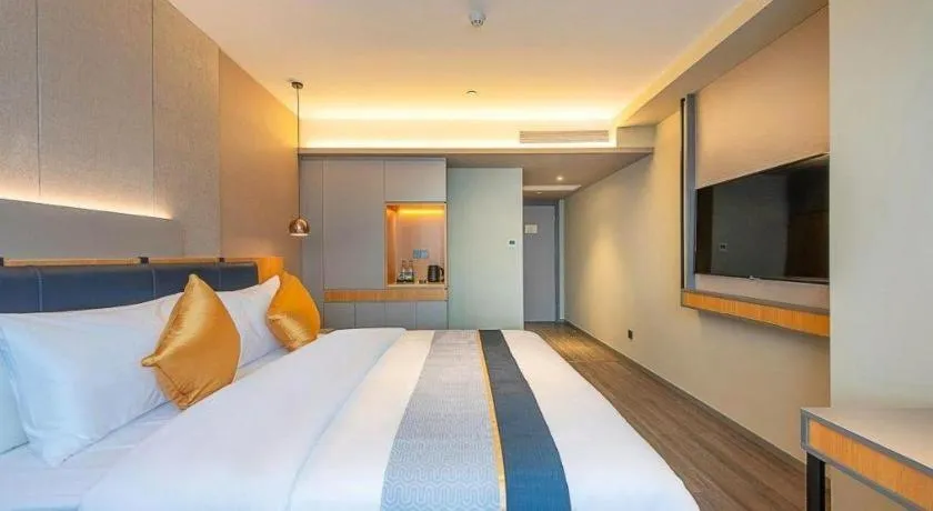 Bed in Home Inn Selected Guangzhou Zhujiang New Town Wuyangcun Metro Station