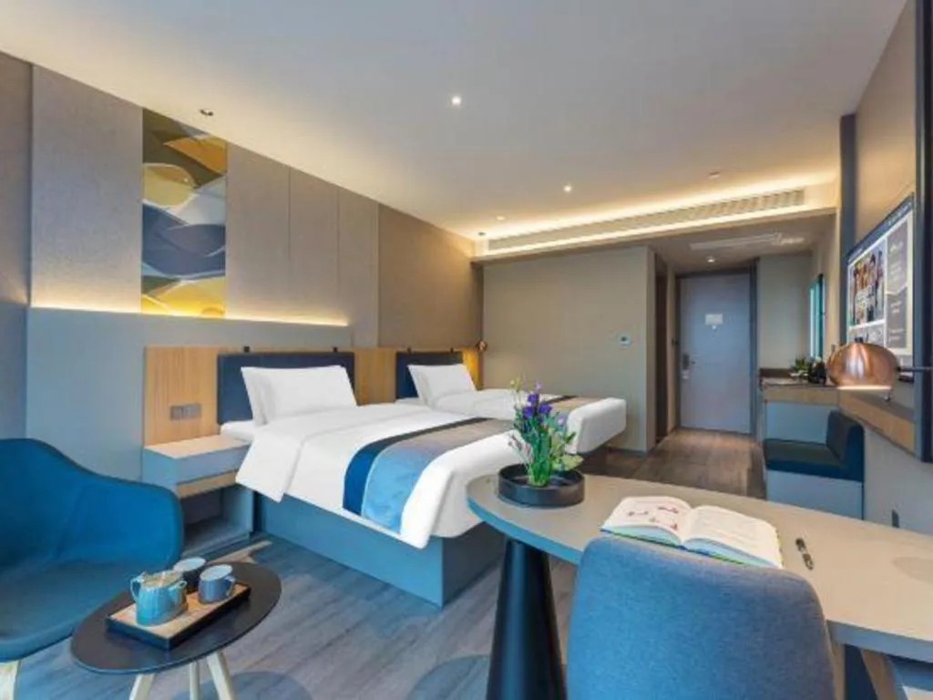 Bed in Home Inn Selected Guangzhou Zhujiang New Town Wuyangcun Metro Station