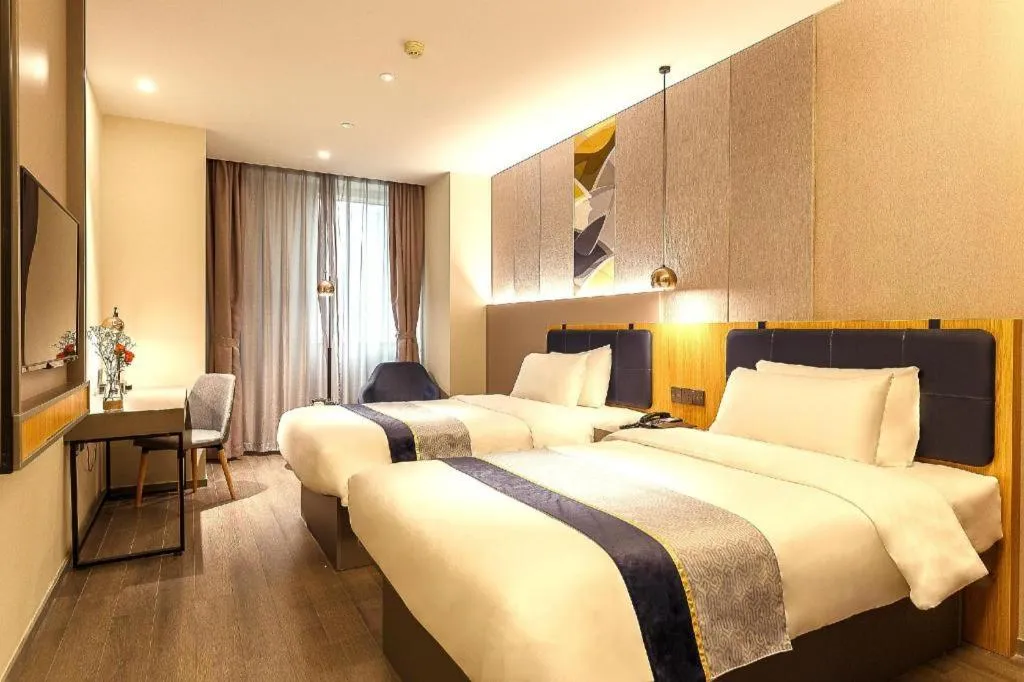 Bed in Home Inn Selected Guangzhou Zhujiang New Town Wuyangcun Metro Station