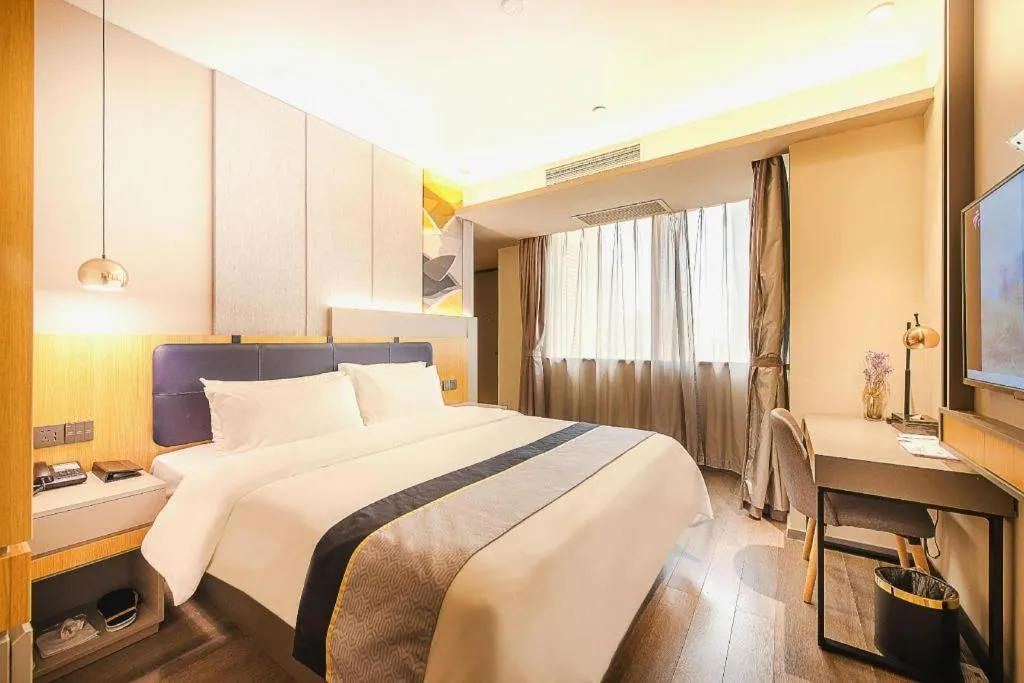 Bed in Home Inn Selected Guangzhou Zhujiang New Town Wuyangcun Metro Station