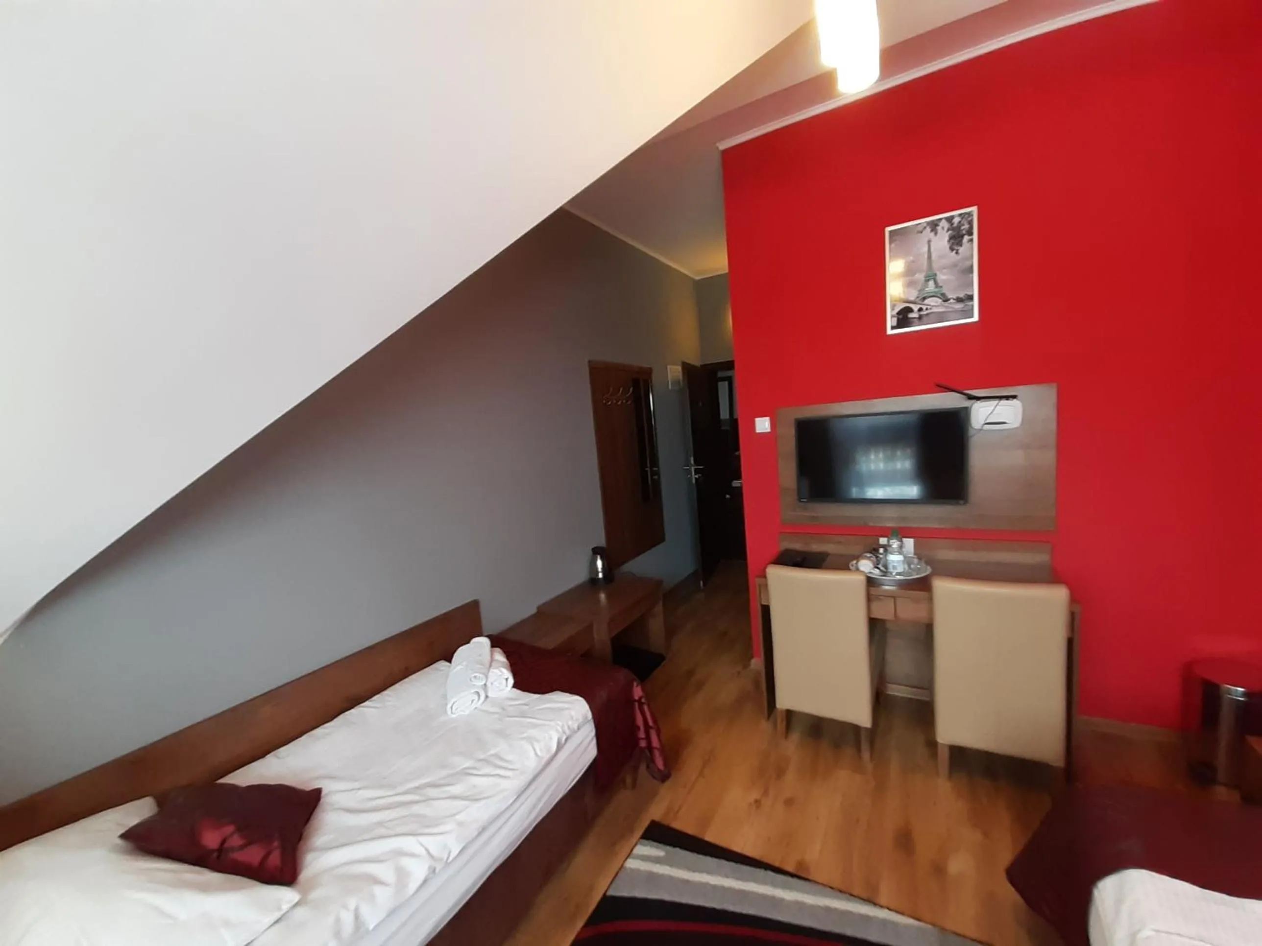 Bedroom, Bed in Pensjonat Zielone Wzgórze w Bolesławowie