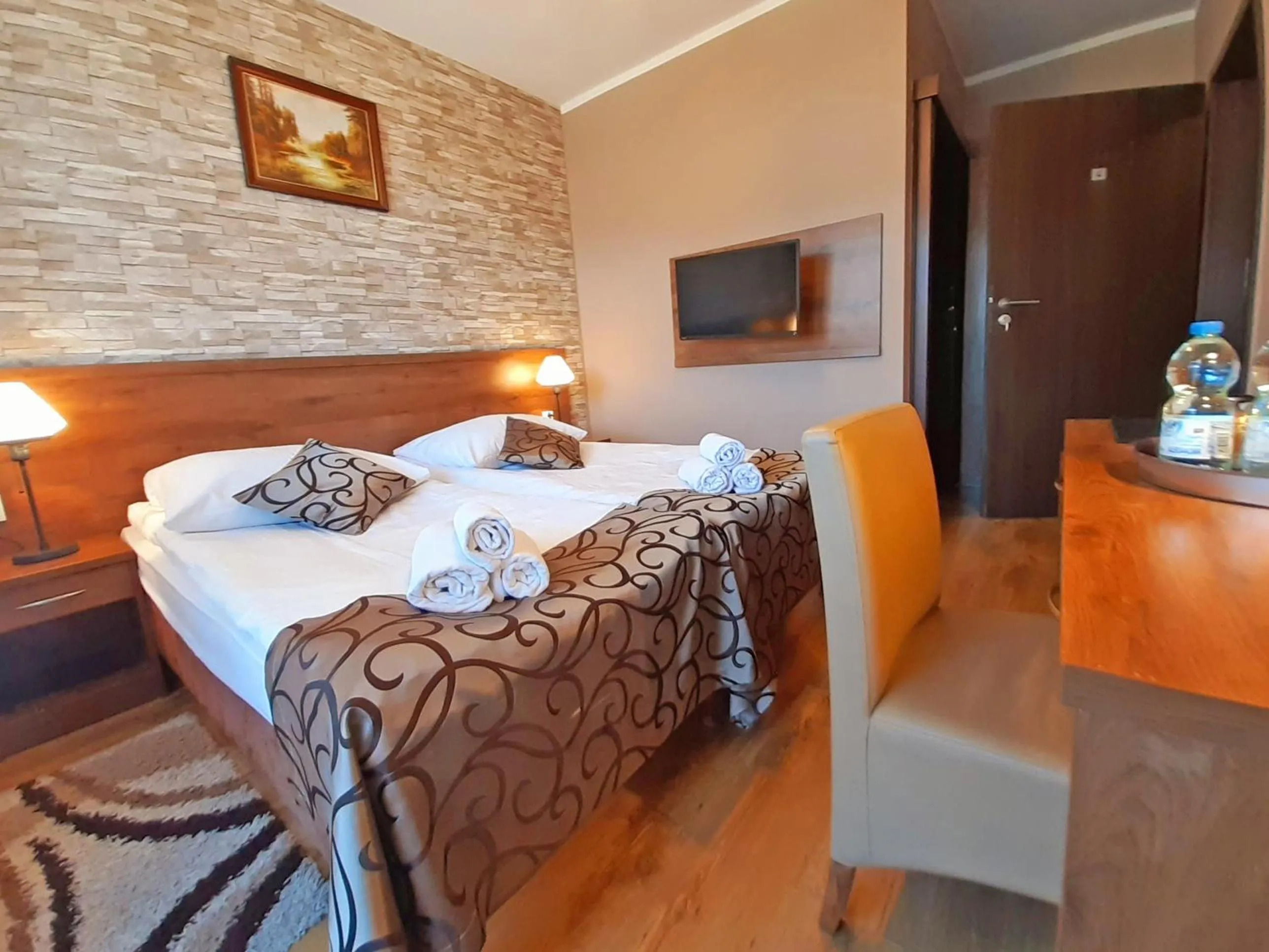 Bed in Pensjonat Zielone Wzgórze w Bolesławowie