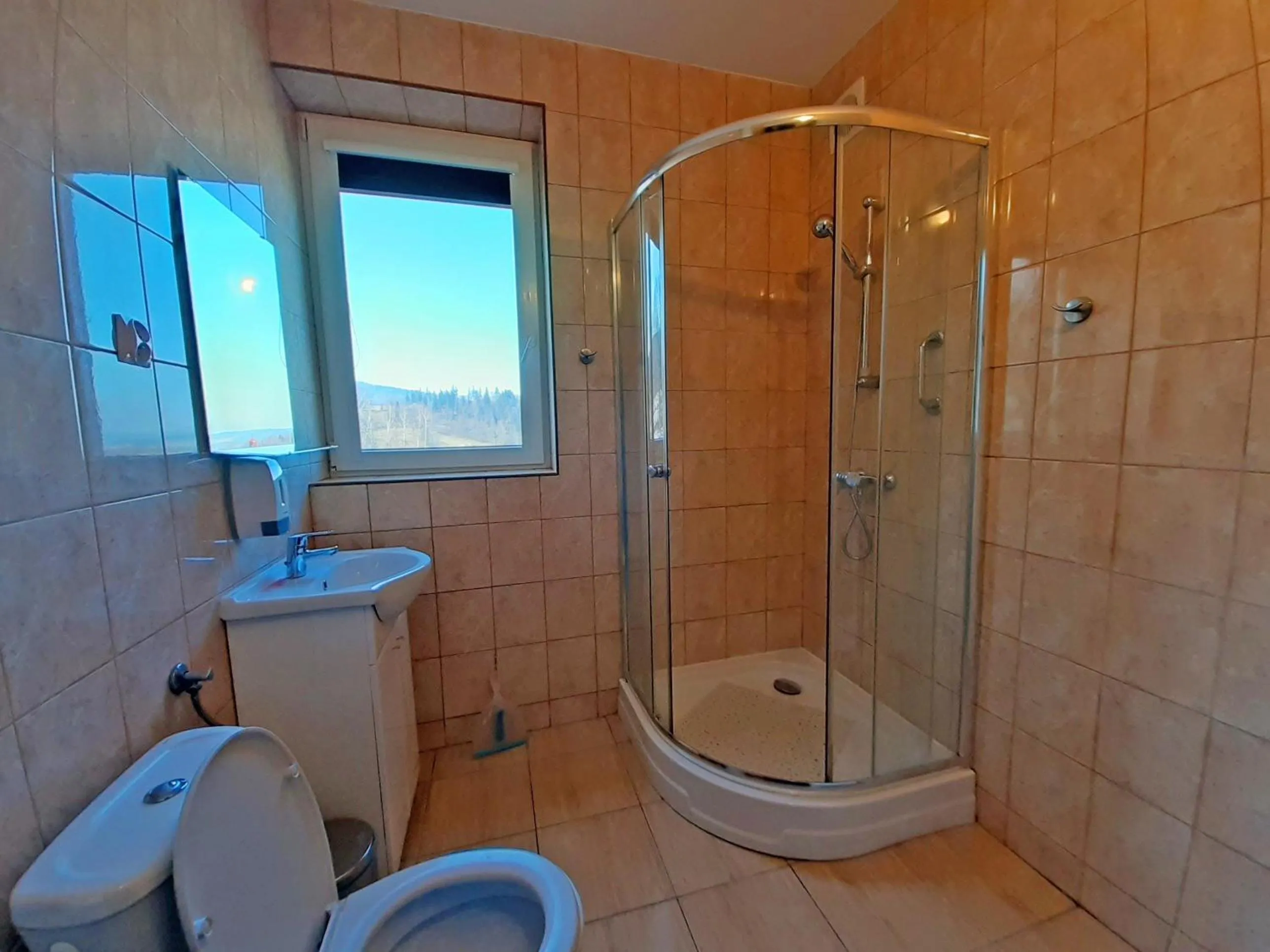 Shower in Pensjonat Zielone Wzgórze w Bolesławowie
