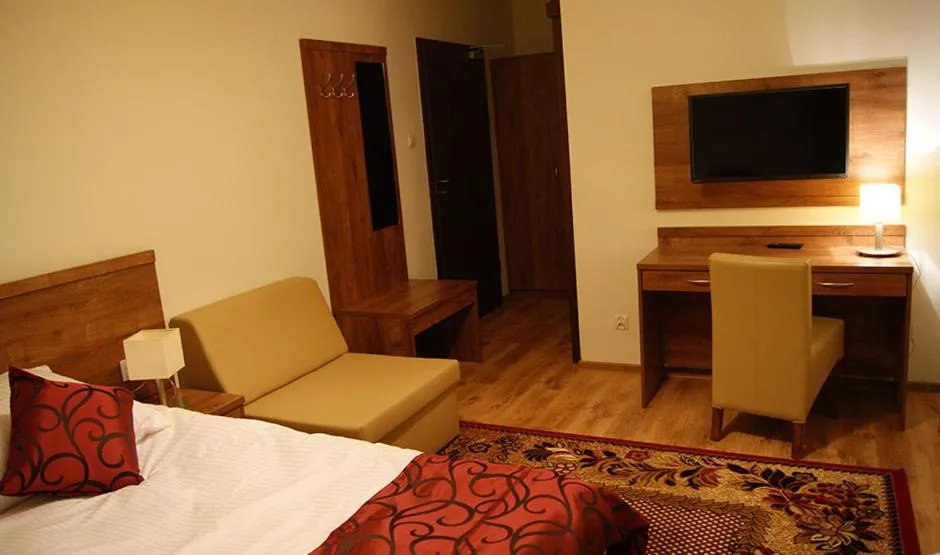 Bedroom, Bed in Pensjonat Zielone Wzgórze w Bolesławowie