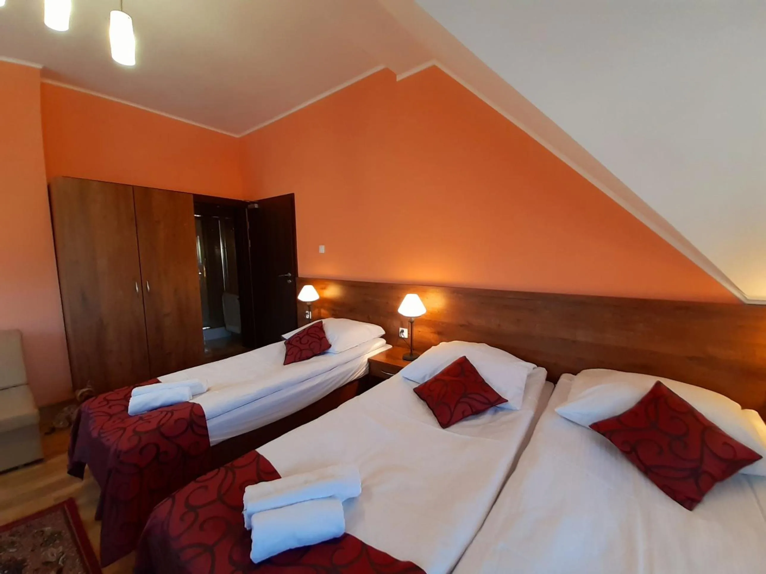 Bed in Pensjonat Zielone Wzgórze w Bolesławowie