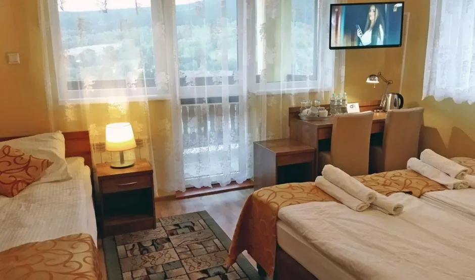 Bed in Pensjonat Zielone Wzgórze w Bolesławowie