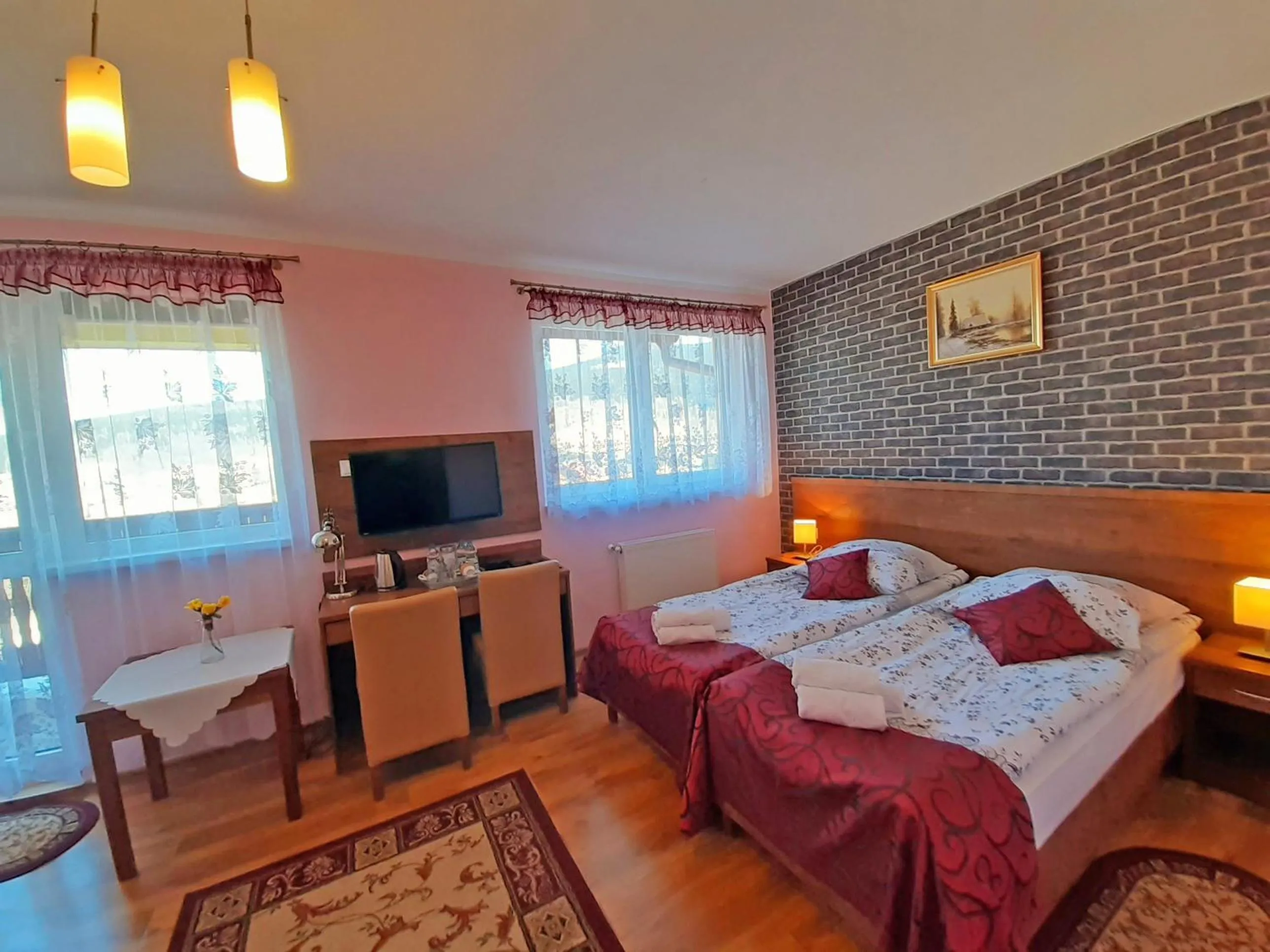 Bed in Pensjonat Zielone Wzgórze w Bolesławowie