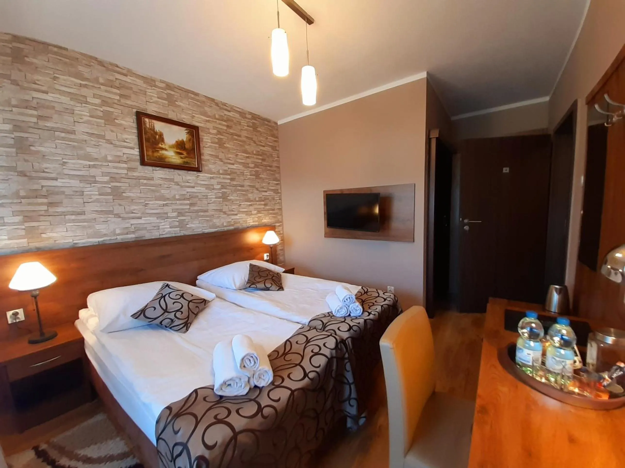 Bed in Pensjonat Zielone Wzgórze w Bolesławowie
