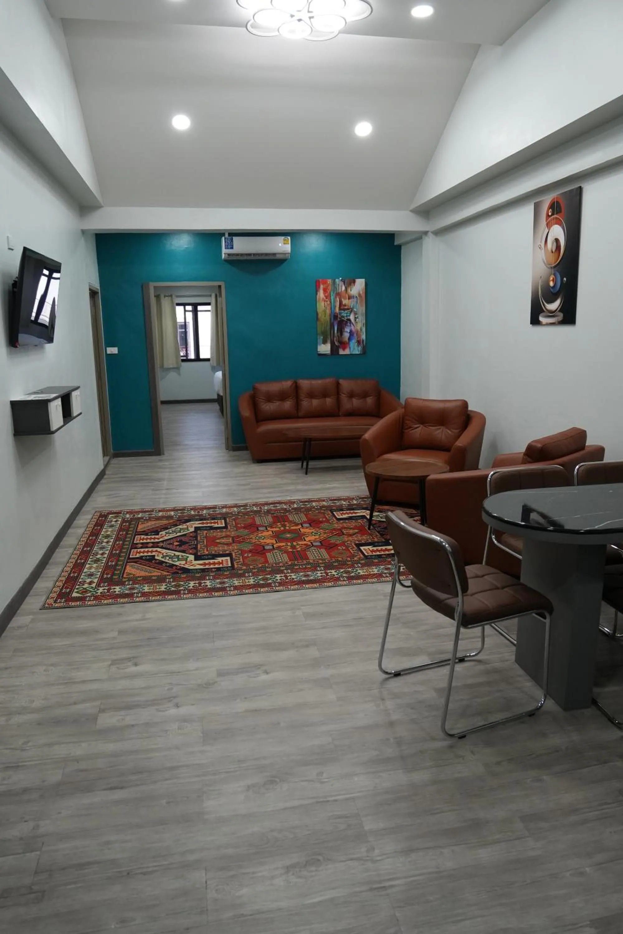 Living room in SkyLink Homes - Pattunaam - Airport Link & BTS Chidlom