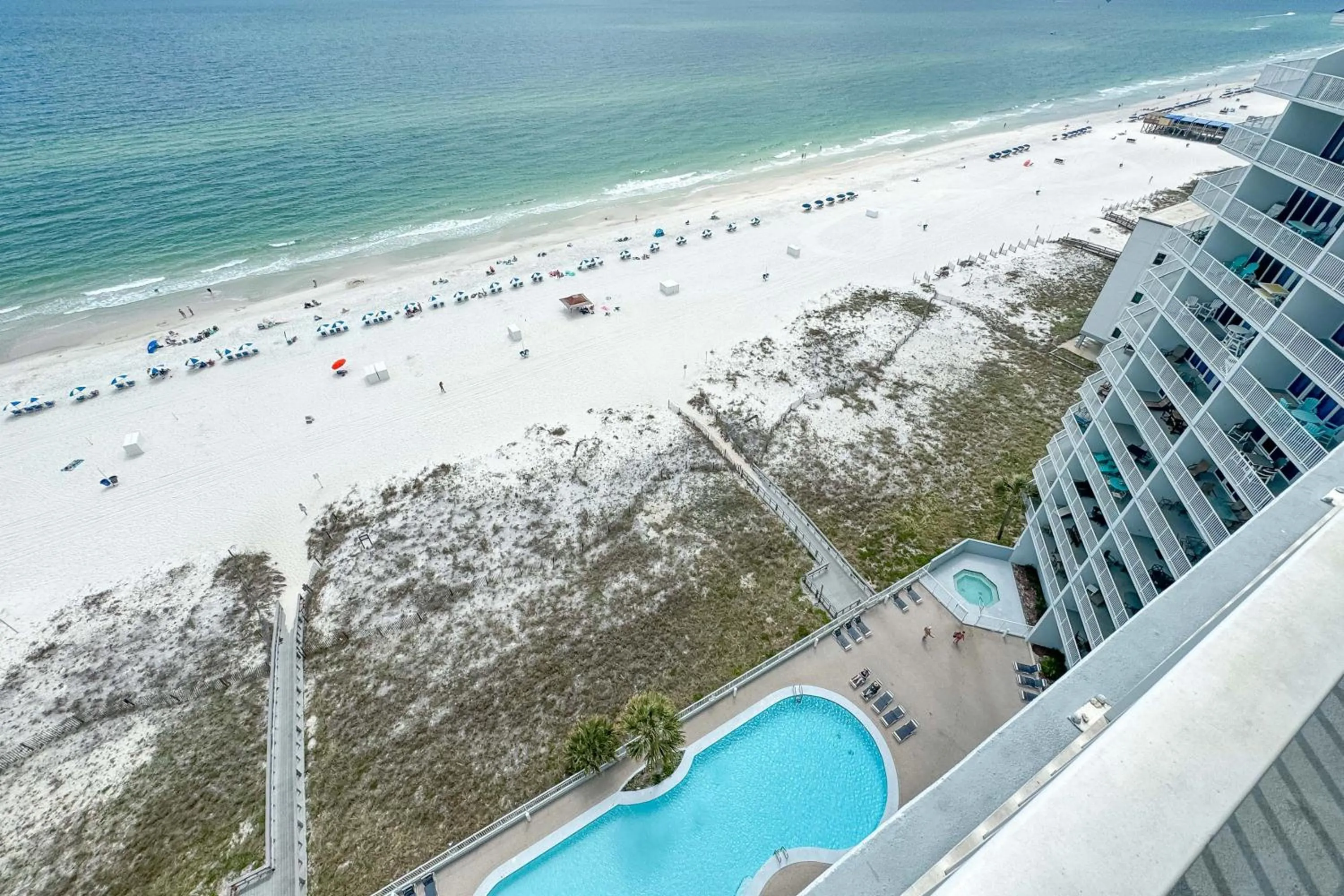 Beach in Lighthouse Condos Gulf Shores