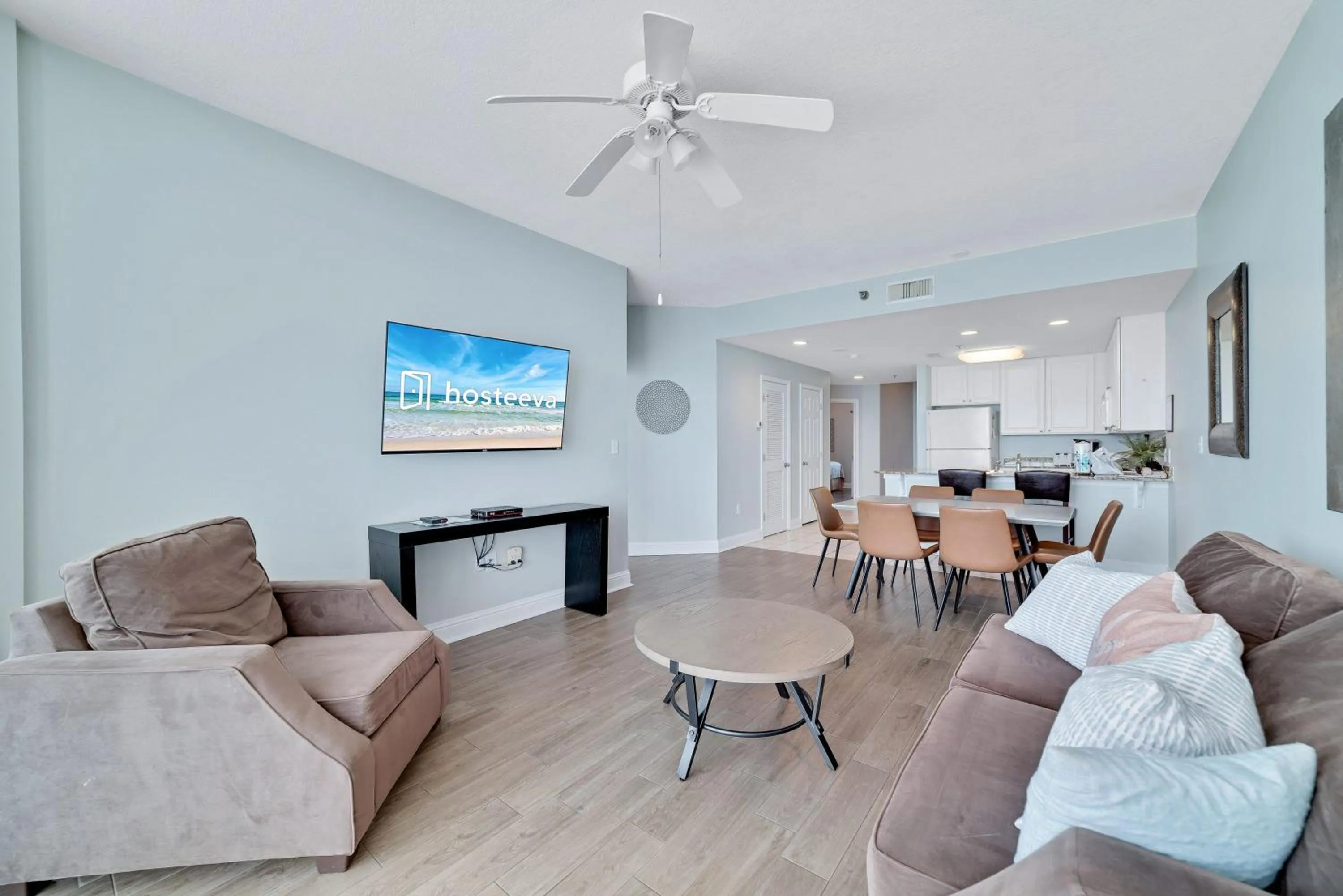 Living room in Lighthouse Condos Gulf Shores