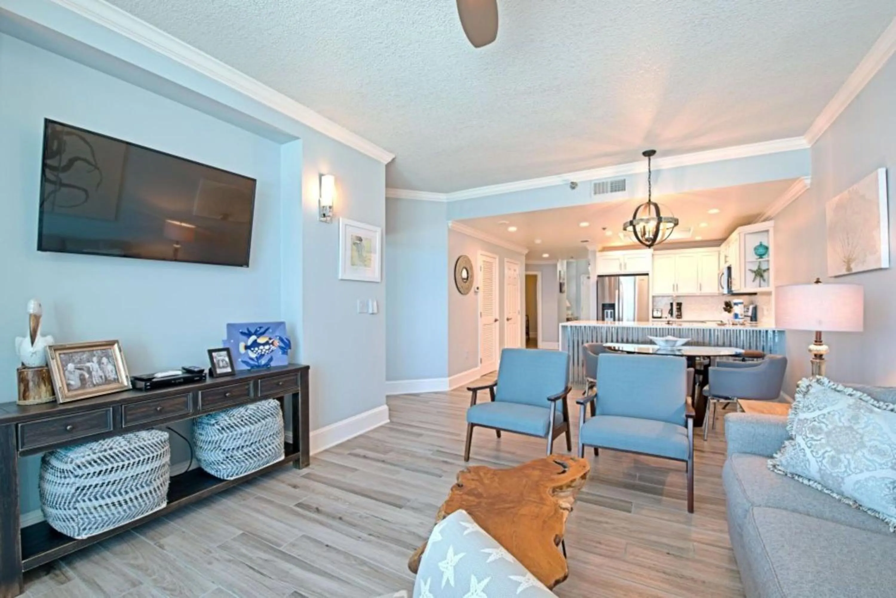 Living room in Lighthouse Condos Gulf Shores