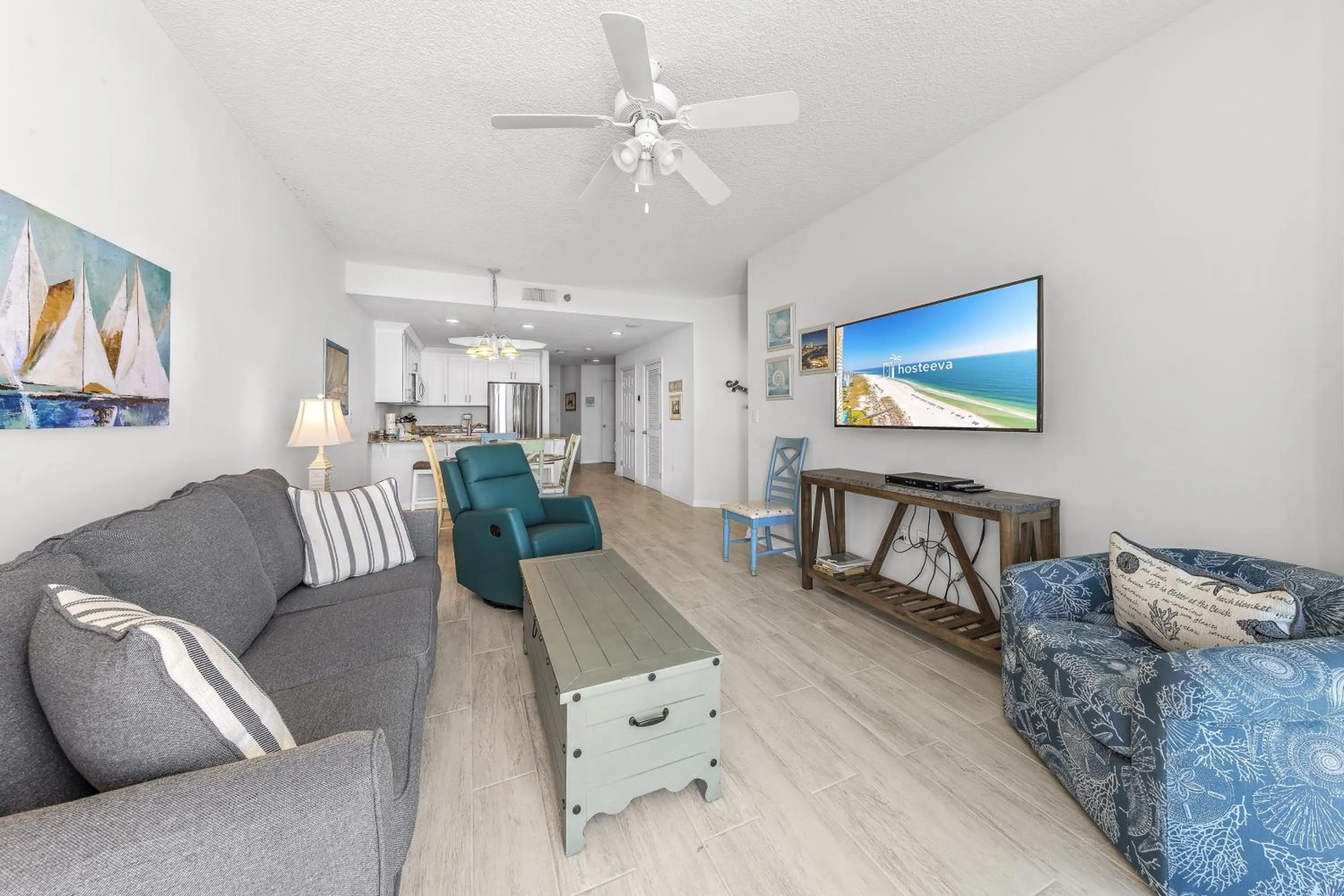 Living room in Lighthouse Condos Gulf Shores