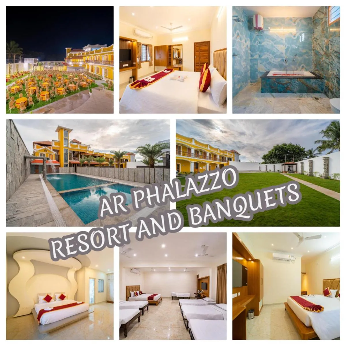 Property building, Bed in AR Phalazzo Resort and Banquets