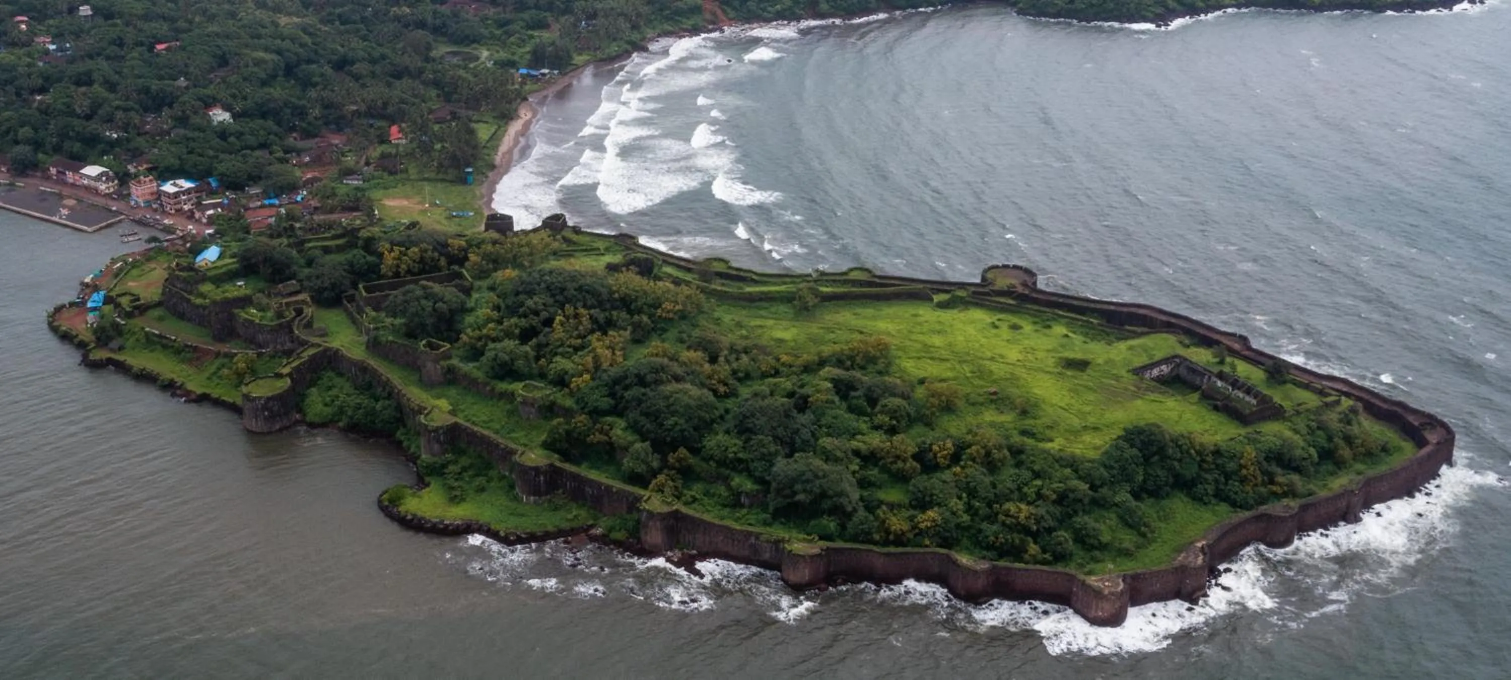Bird's eye view in Kokan Heritage Resort