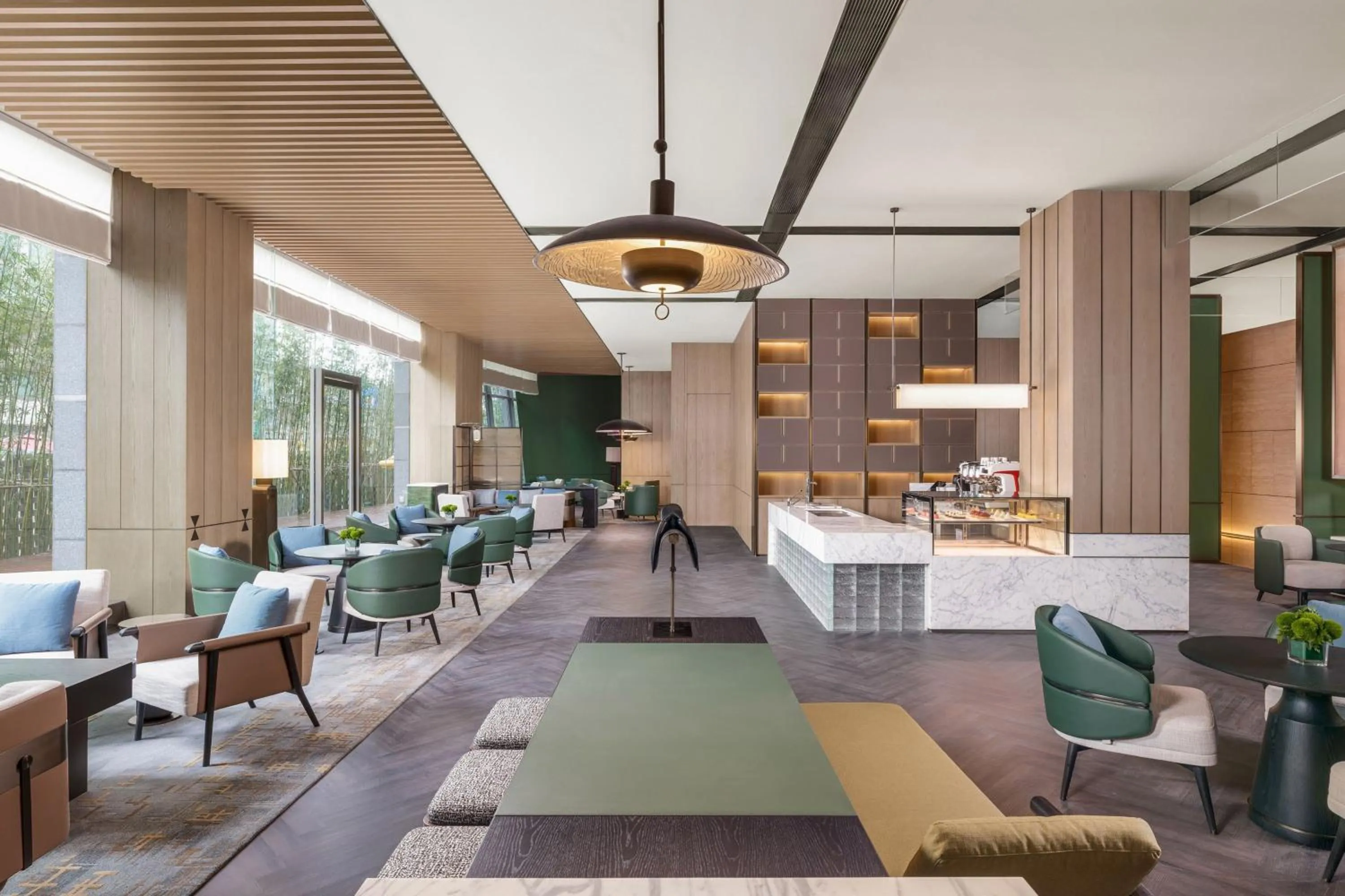 Lobby or reception in Luoyang Marriott Hotel