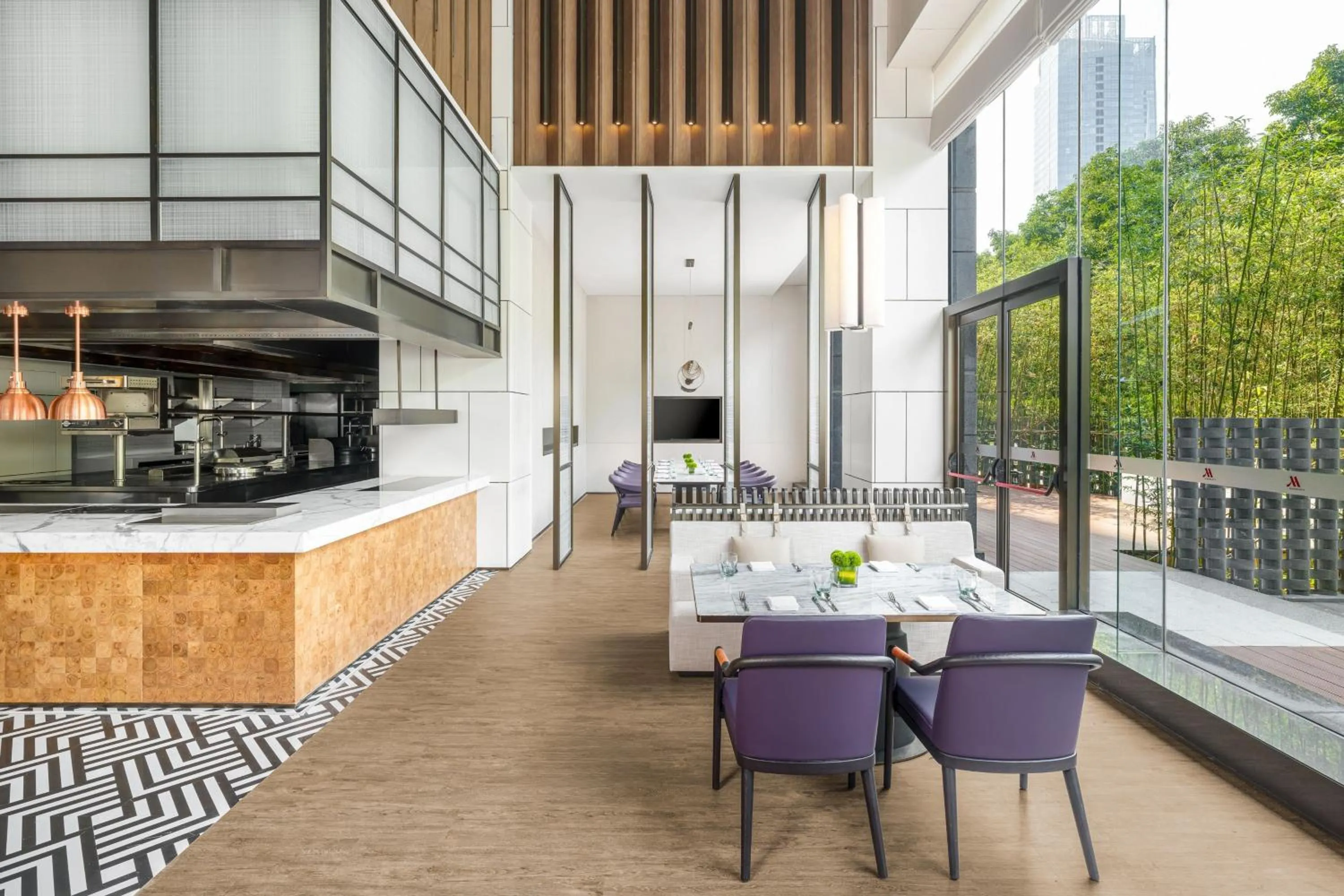 Kitchen or kitchenette in Luoyang Marriott Hotel