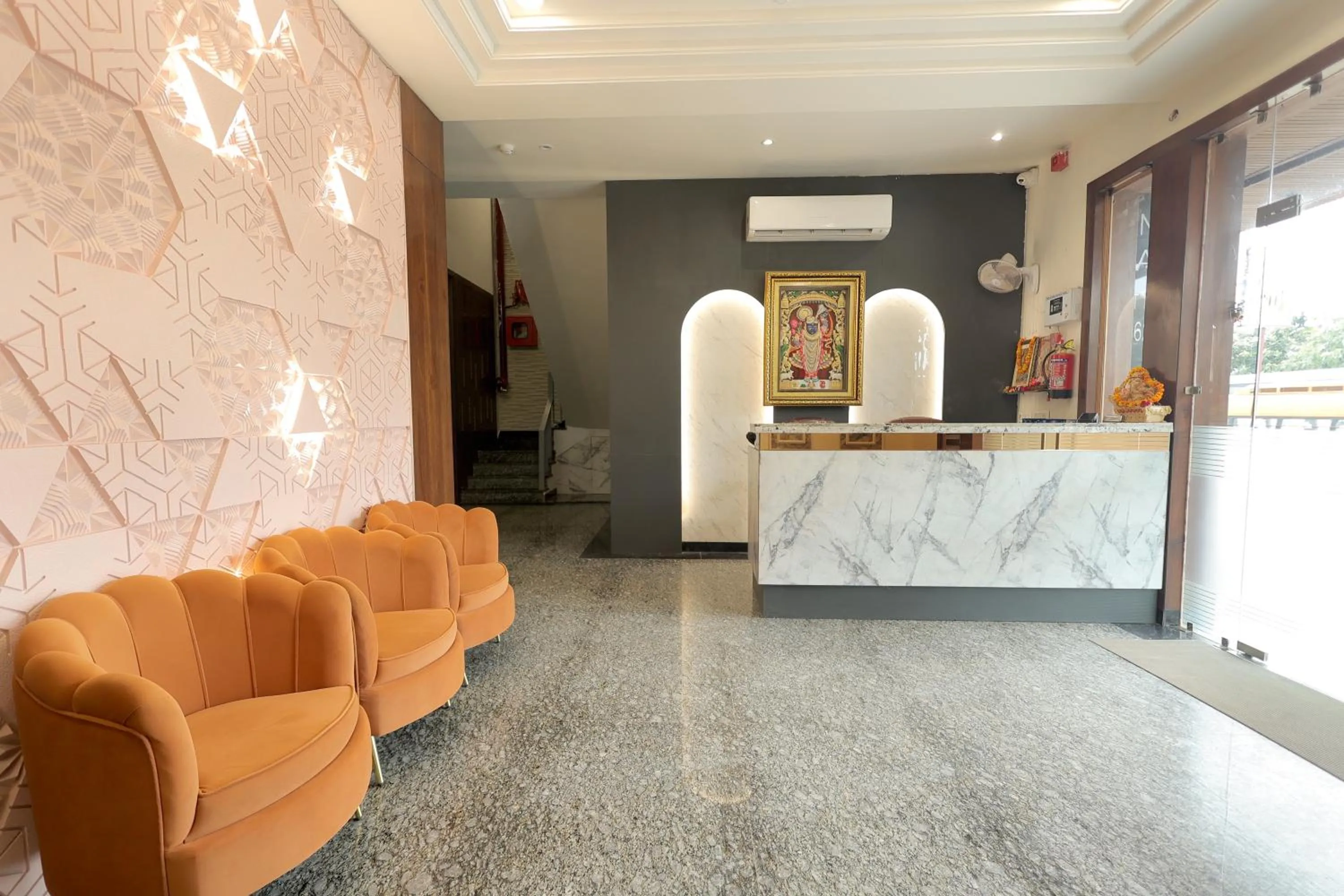 Lobby or reception in Hotel Shrinath Palace